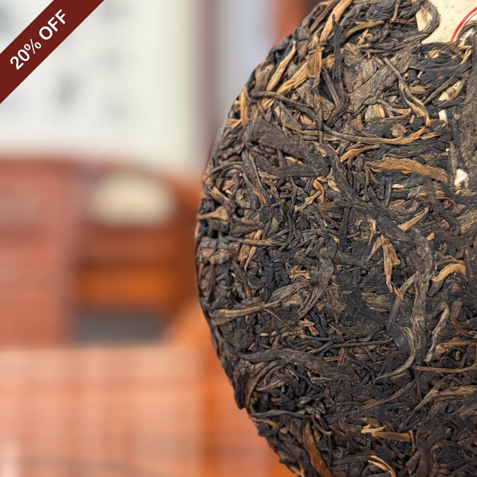 Whole View of the 2009 Yiwu Gua Feng Zhai Raw Pu'er Tea Cake