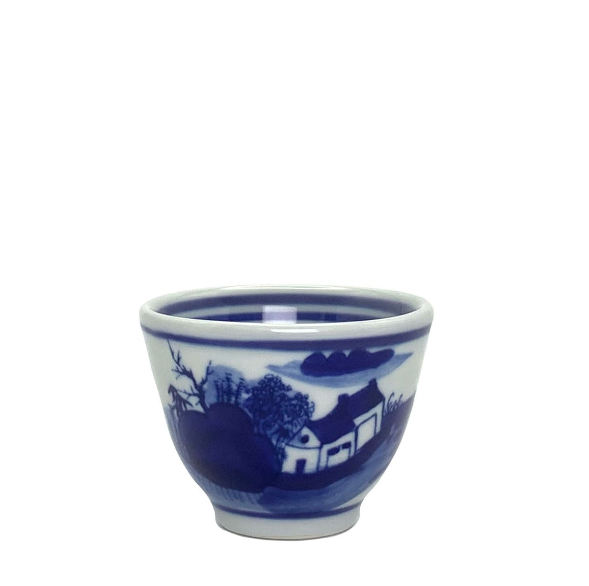 Chinese Gong Fu Tea Cup with Jiangnan Water Town Design 1