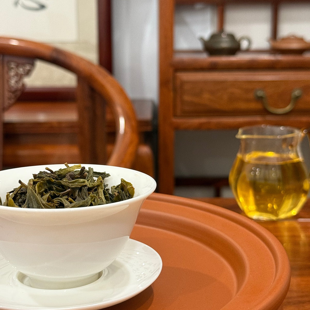 Duck Shit Aroma Dan Cong Oolong Tea brewed at Chinese Tea Group