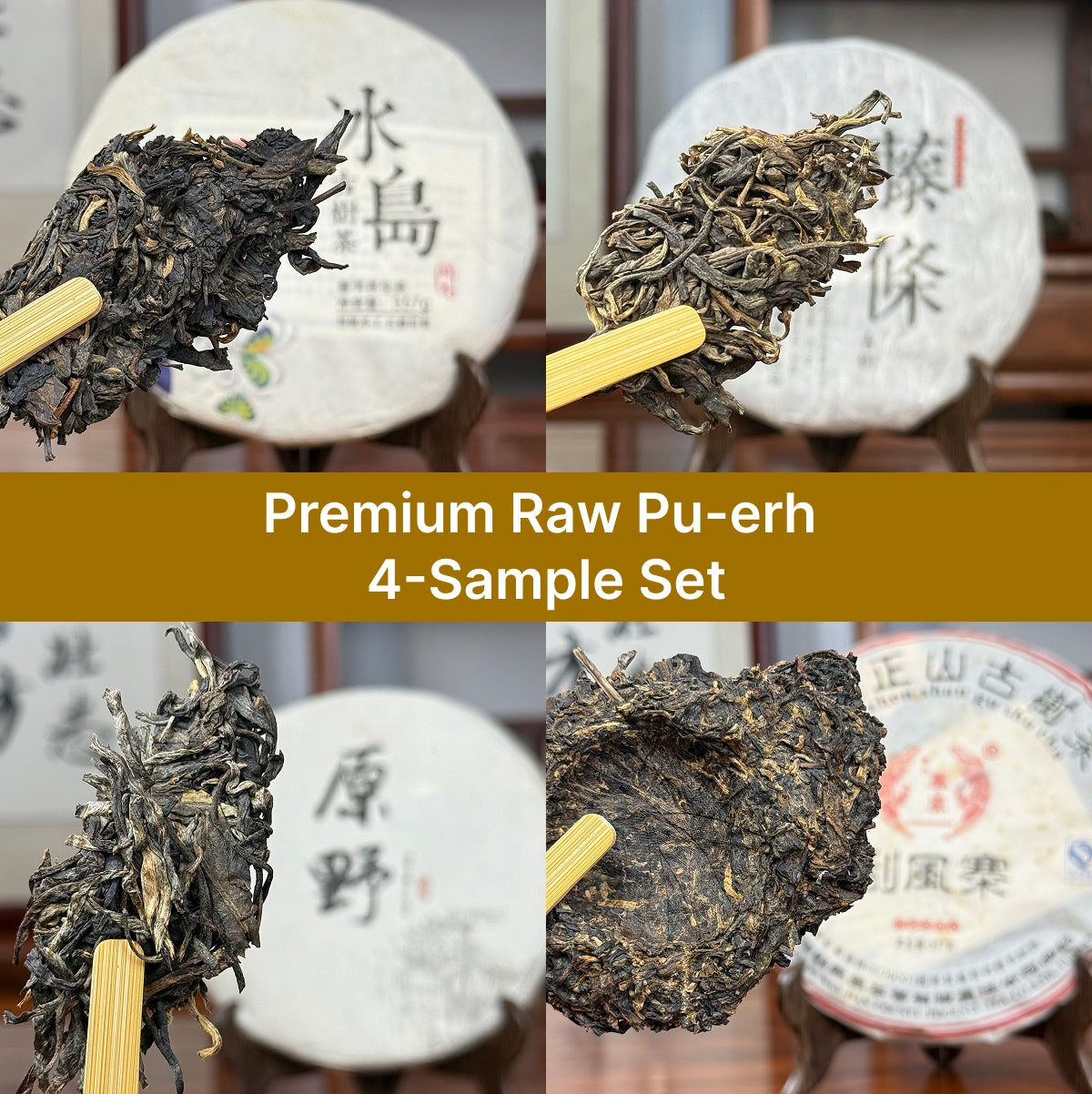 Premium Raw Pu-erh Tea 4-Sample Set – Chinese Tea Group