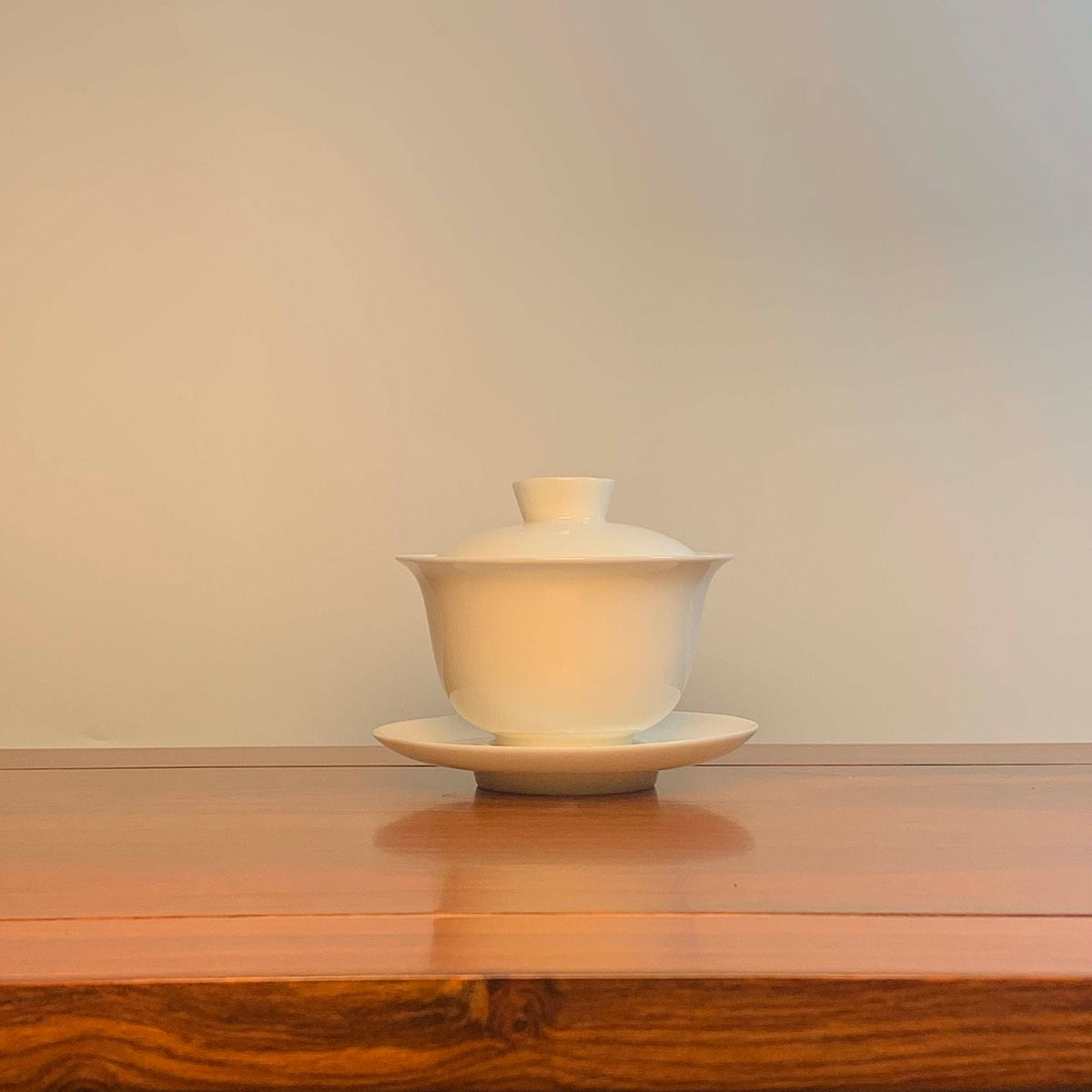 White Porcelain Gaiwan for Gong Fu Tea 180ml 2