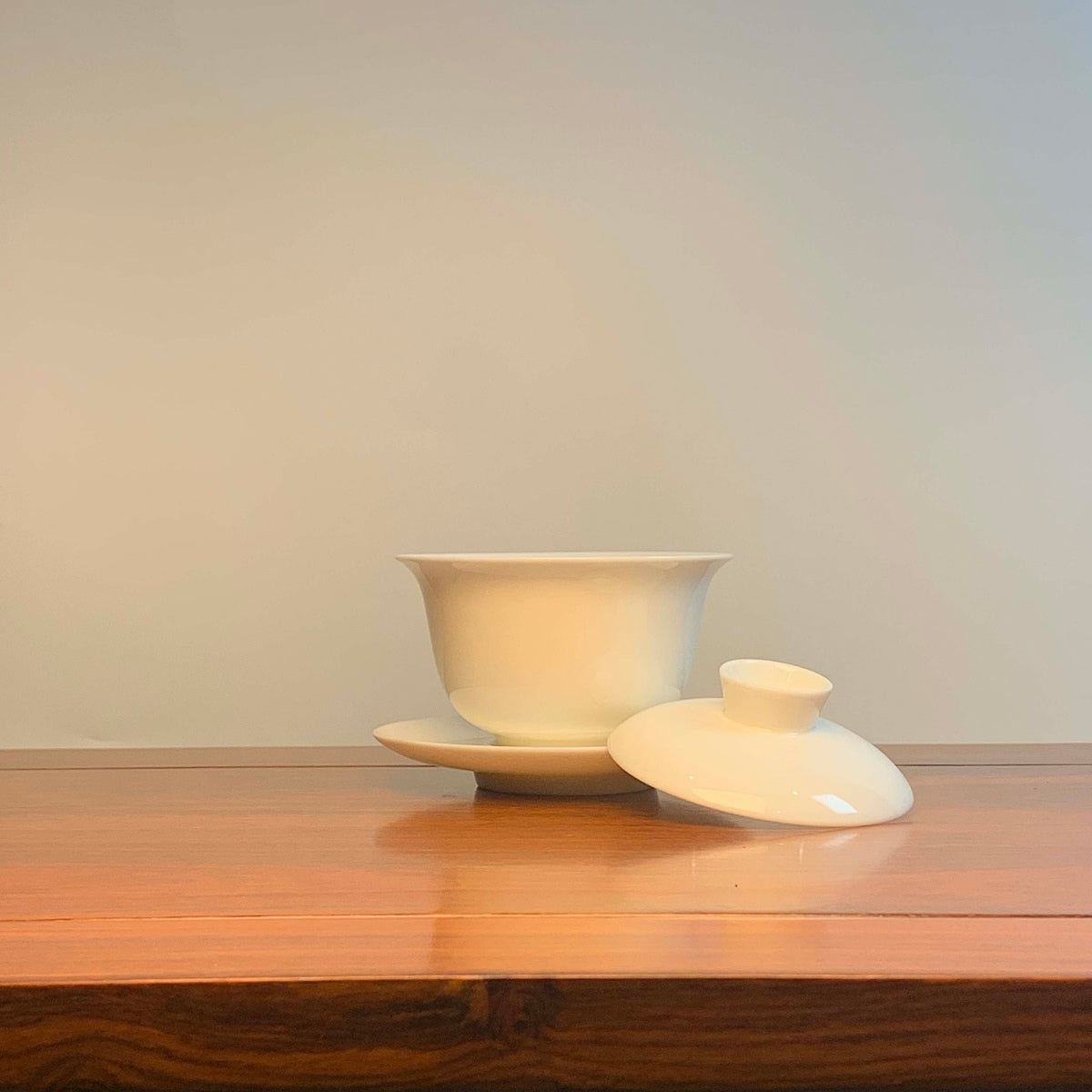 White Porcelain Gaiwan for Gong Fu Tea 180ml 3