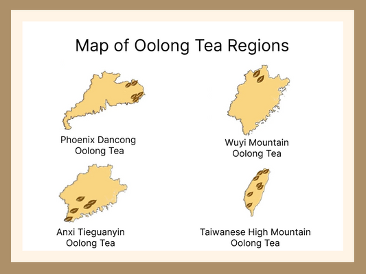 Top Regions & Origins of Chinese Oolong Tea Leaves