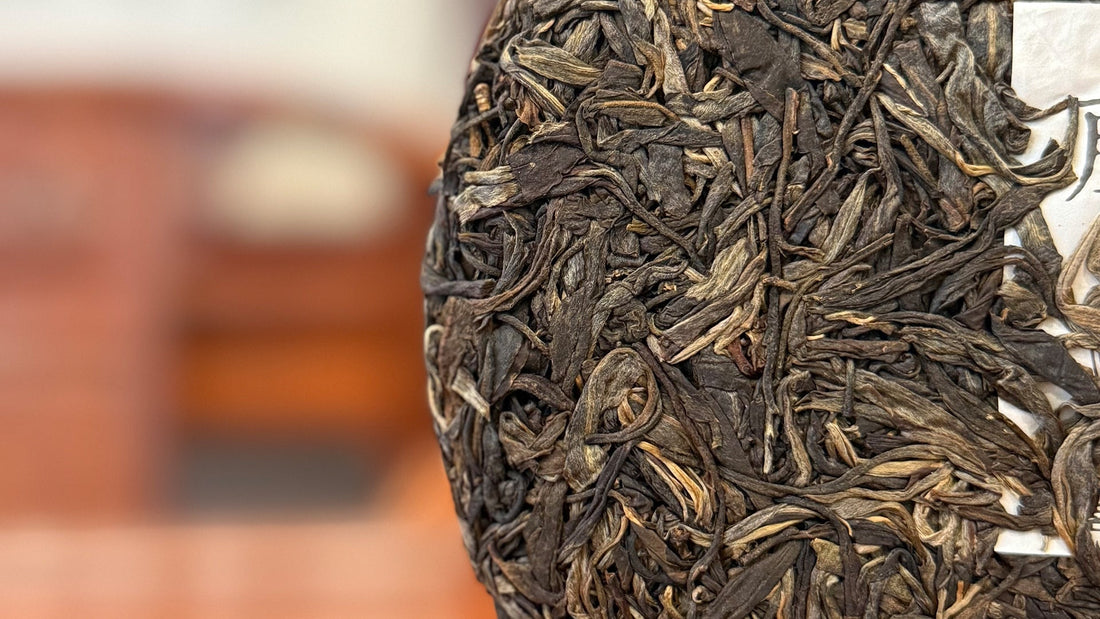 Teng Tiao Raw Pu’er Tea Cake at Chinese Tea Group