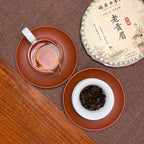 Brewed leaves of 2015 Fuding Gong Mei White Tea Cake (Tribute Eyebrow) showing aged white tea characteristics