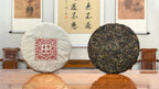 2016 He Kai Raw Pu-erh Tea Cake presented in a traditional Chinese tea room with aged Pu-erh tea atmosphere