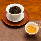 2019 Fujian Aged White Tea Cake tea liquor displayed at Chinese Tea Group tea house