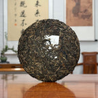 Leaf structure and texture of the 2019 Xi Niu Tang Ancient Tree Raw Pu-erh Tea Cake