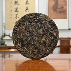 Dry leaves of 2021 Fuding Bai Mu Dan White Tea Cake (White Peony) white tea