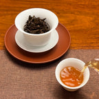 Golden tea liquor from 2021 Fuding Bai Mu Dan White Tea Cake (White Peony)