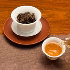 2025 Yunnan White Tea Mini Bricks with clear smooth tea liquor after brewing