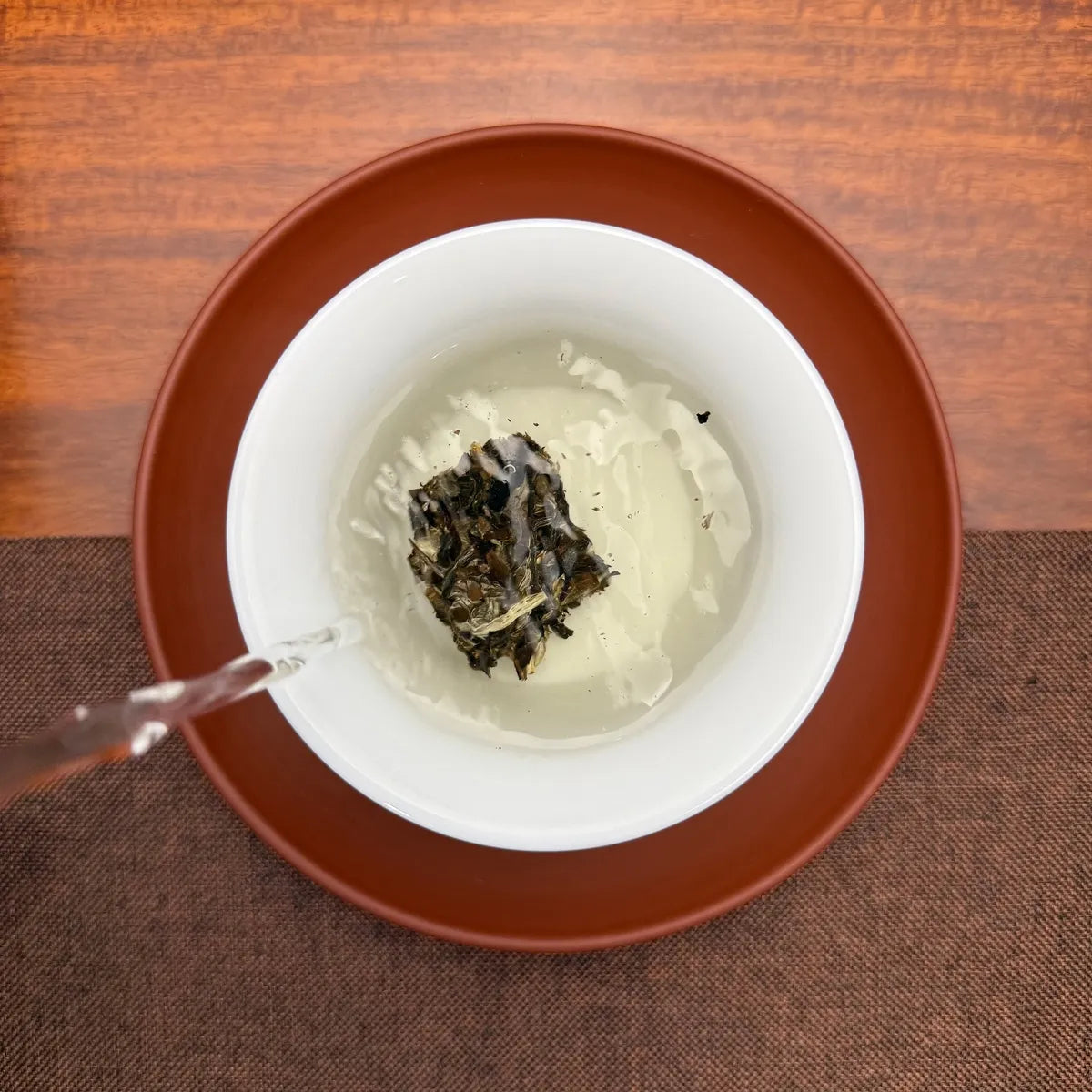 2025 Yunnan White Tea Mini Bricks prepared with traditional Gongfu tea brewing method
