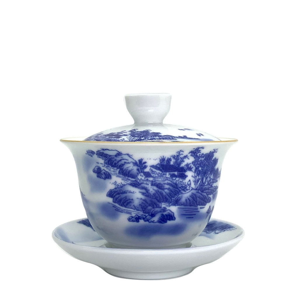 Chinese Gaiwan with 'Landscape Painting' for Gong Fu Tea 2