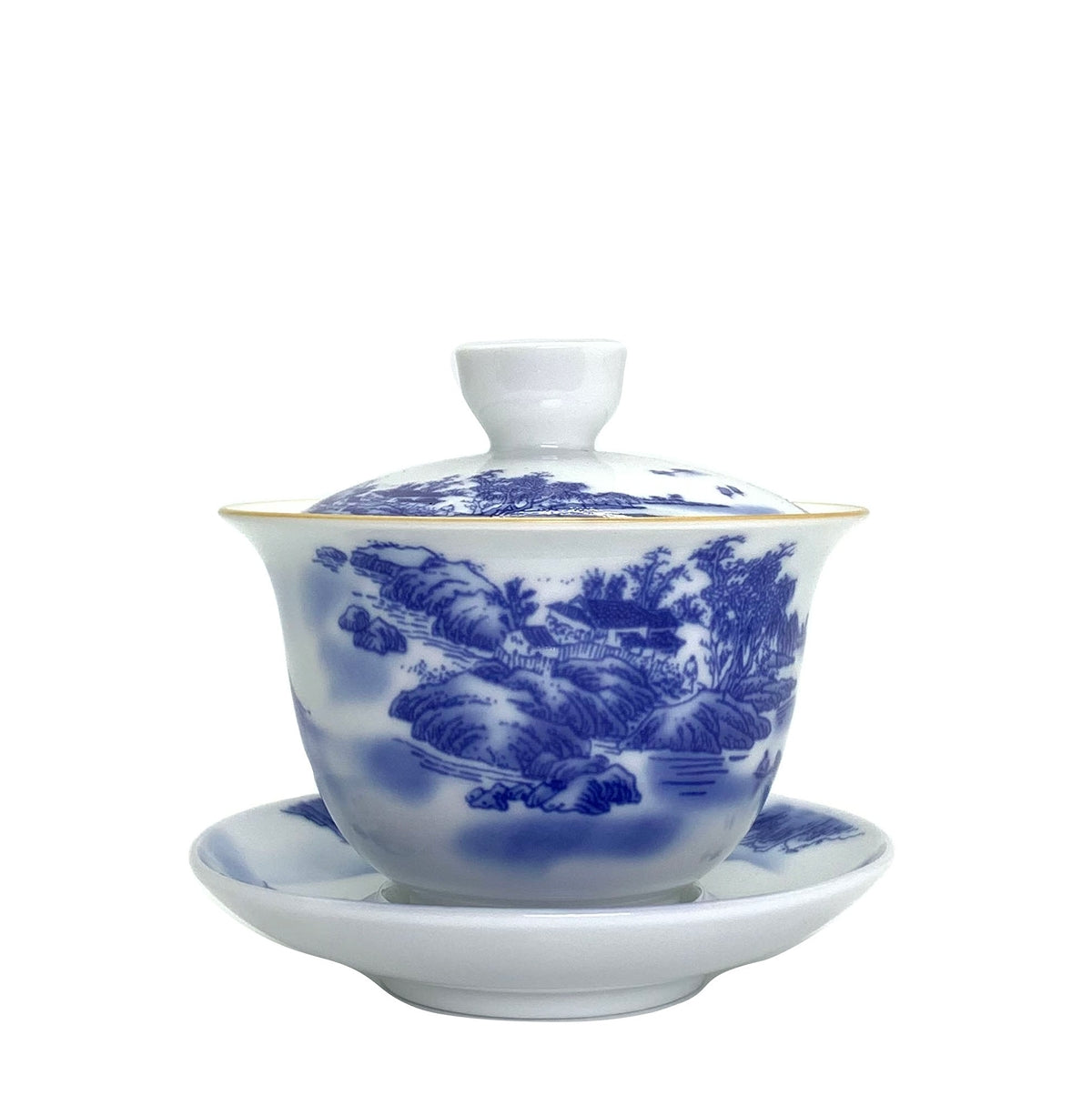 Chinese Gaiwan with 'Landscape Painting' for Gong Fu Tea 2