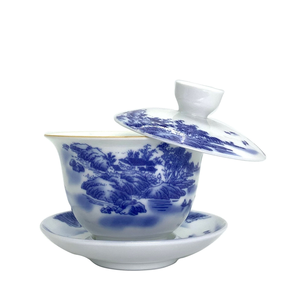 Chinese Gaiwan with 'Landscape Painting' for Gong Fu Tea 3