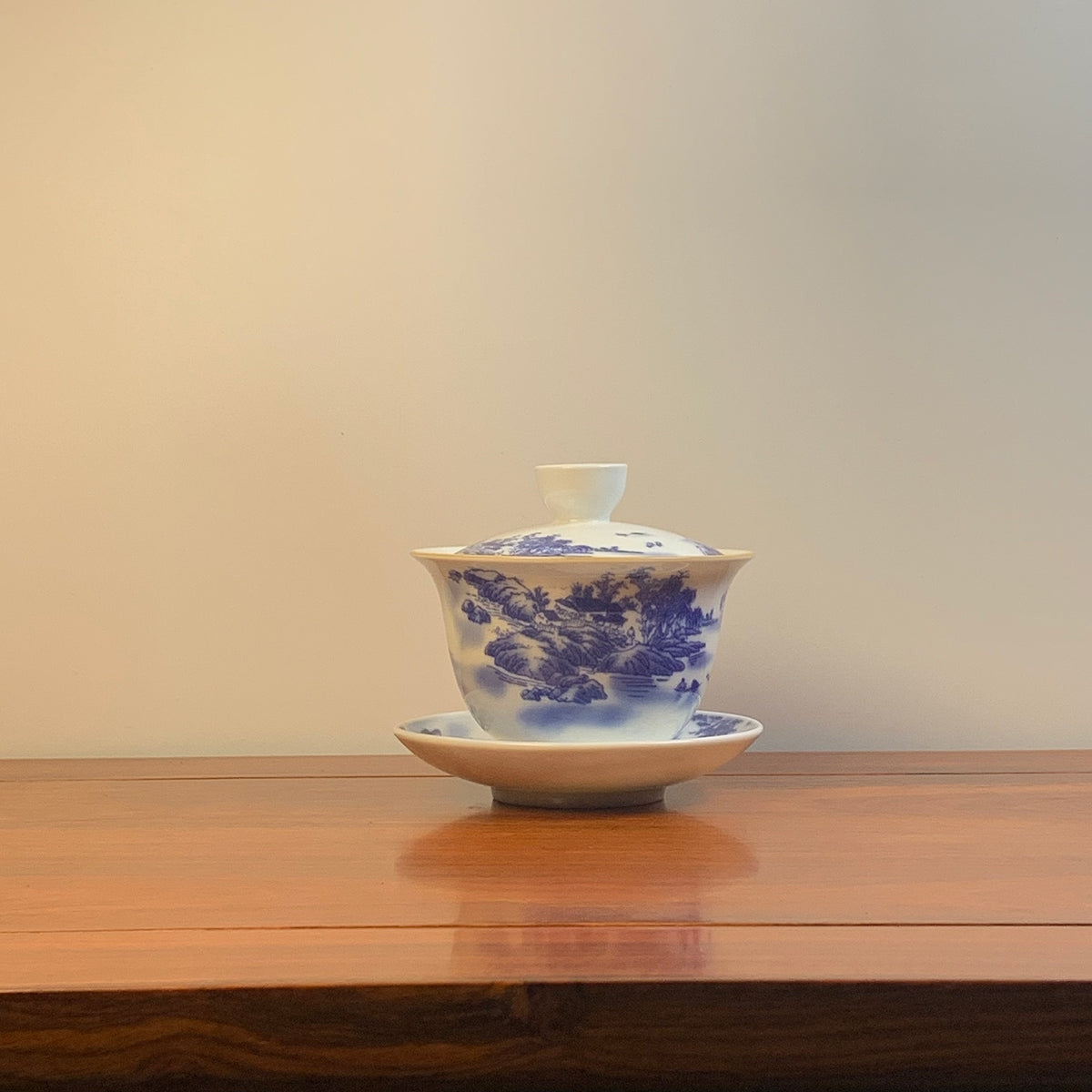 Chinese Gaiwan with 'Landscape Painting' for Gong Fu Tea 6