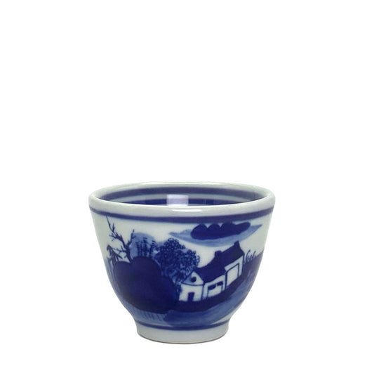 Chinese Gong Fu Tea Cup with Jiangnan Water Town Design 1