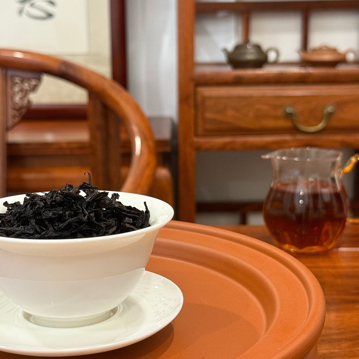 Da Hong Pao Wuyi Rock Oolong Tea brewed at Chinese Tea Group