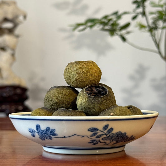 Green Orange Puerh "Tianma Xiao Qing Gan" Tangerine Tea - Tea Sample 1