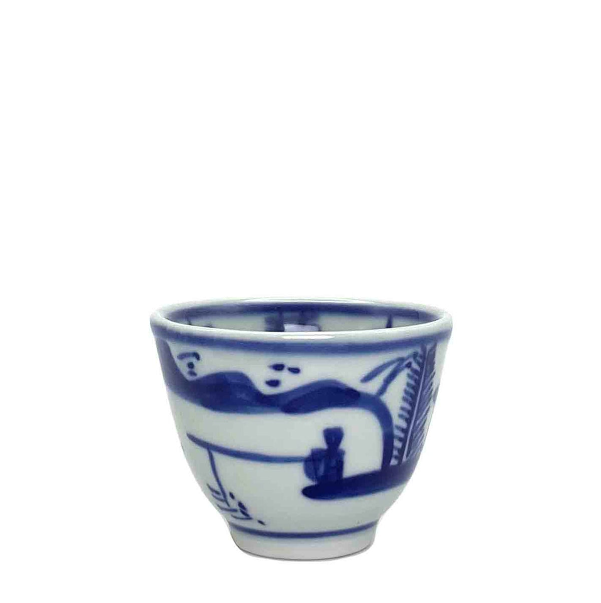 Hand-Painted Gong Fu Tea Cup - Blue and White Porcelain 1