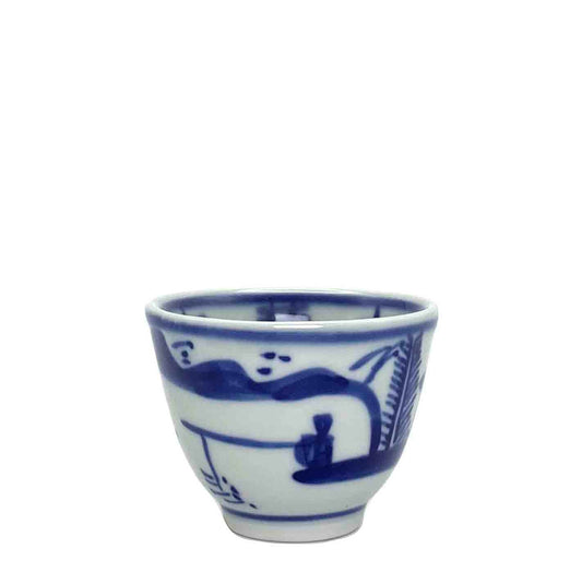 Hand-Painted Gong Fu Tea Cup - Blue and White Porcelain 1