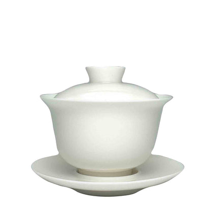 White Porcelain Gaiwan for Gong Fu Tea 180ml 1