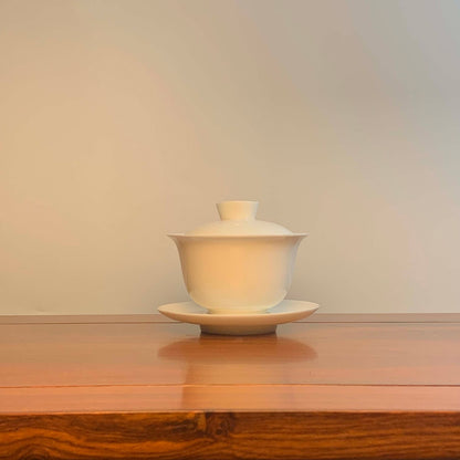 White Porcelain Gaiwan for Gong Fu Tea 180ml 2
