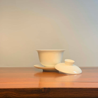 White Porcelain Gaiwan for Gong Fu Tea 180ml 3