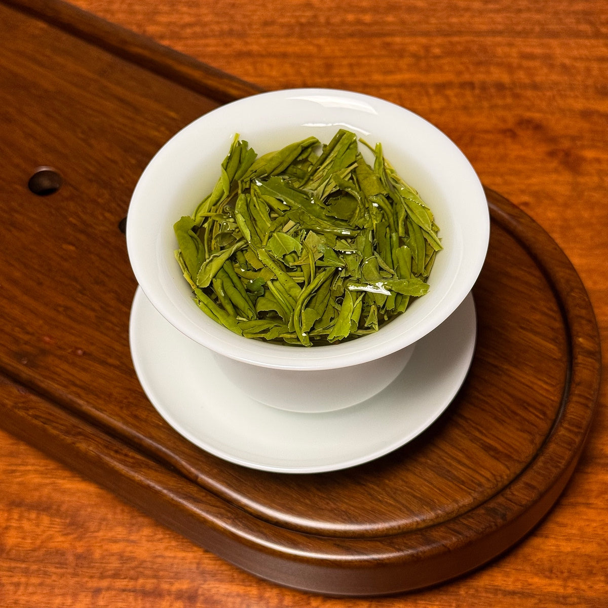 Authentic Anji Bai Cha Green Tea (Anji White Tea) brewing from original Chinese tea region provided by Tea Group