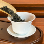 Bi Luo Chun Green Tea (Green Snail Spring) Chinese green tea poured into tea ware