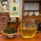 Brewing Chinese Green Tea Gongfu Sachets in the Chinese Tea Group, revealing bright green tea liquor