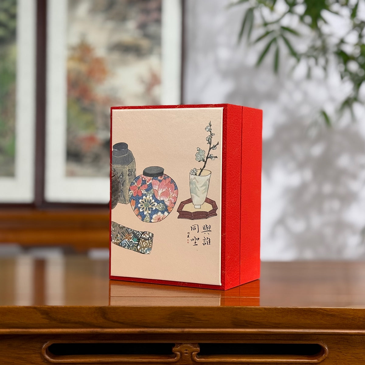 Side details of Chinese New Year Tea Gift Set – 2026, highlighting packaging design
