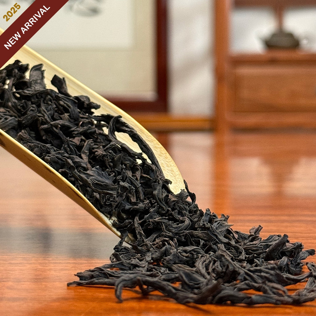 Da Hong Pao Oolong Tea (Big Red Robe) loose leaves from Fujian Chinese tea origin