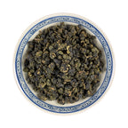 Detailed Fujian Oolong Tea Sample (Taiwanese variety) leaves, showcasing Chinese tea craftsmanship