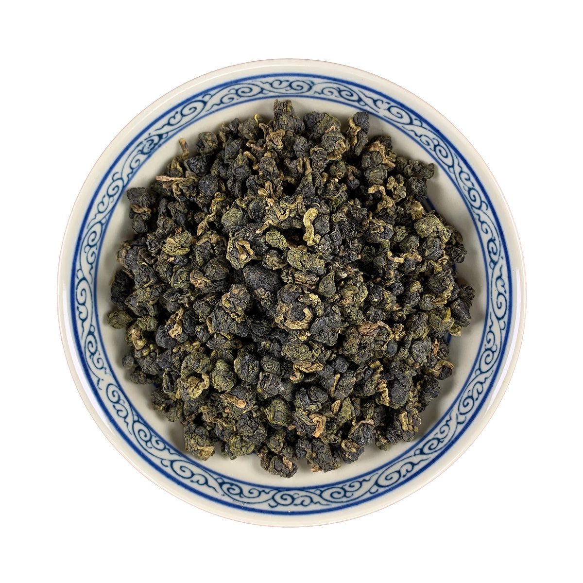 Detailed Fujian Oolong Tea Sample (Taiwanese variety) leaves, showcasing Chinese tea craftsmanship
