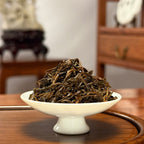 Premium Chinese Black Tea Jin Jun Mei (Golden Eyebrow) brewed leaves