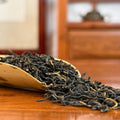 Jin Jun Mei Black Tea (Golden Eyebrow) dry leaves in Chinese Tea Group online store detail shot