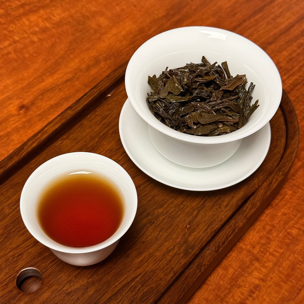 Brewed liquor of Lapsang Souchong Black Tea (Zheng Shan Xiao Zhong) loose leaves