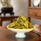 Long Jing Green Tea (Dragon Well) brewed leaves, pre-Qingming tea