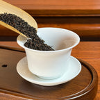 Preparing Shou Pu-erh Tea leaves, 2012 Imperial Grade, for brewing at Chinese Tea Group