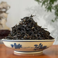 Close-up of Mi Lan Xiang (Honey Orchid Aroma) Dan Cong Phoenix Oolong tea leaves