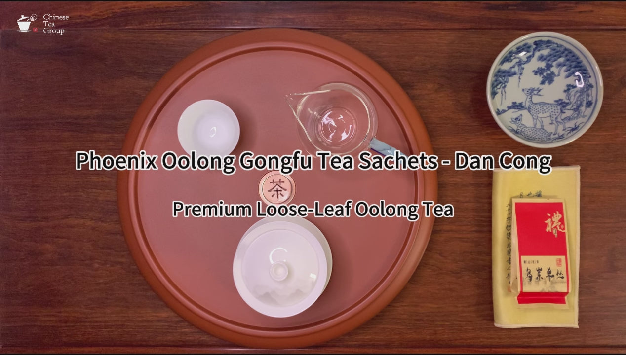 Gongfu Brewing of Phoenix Dan Cong Oolong Tea Sachets