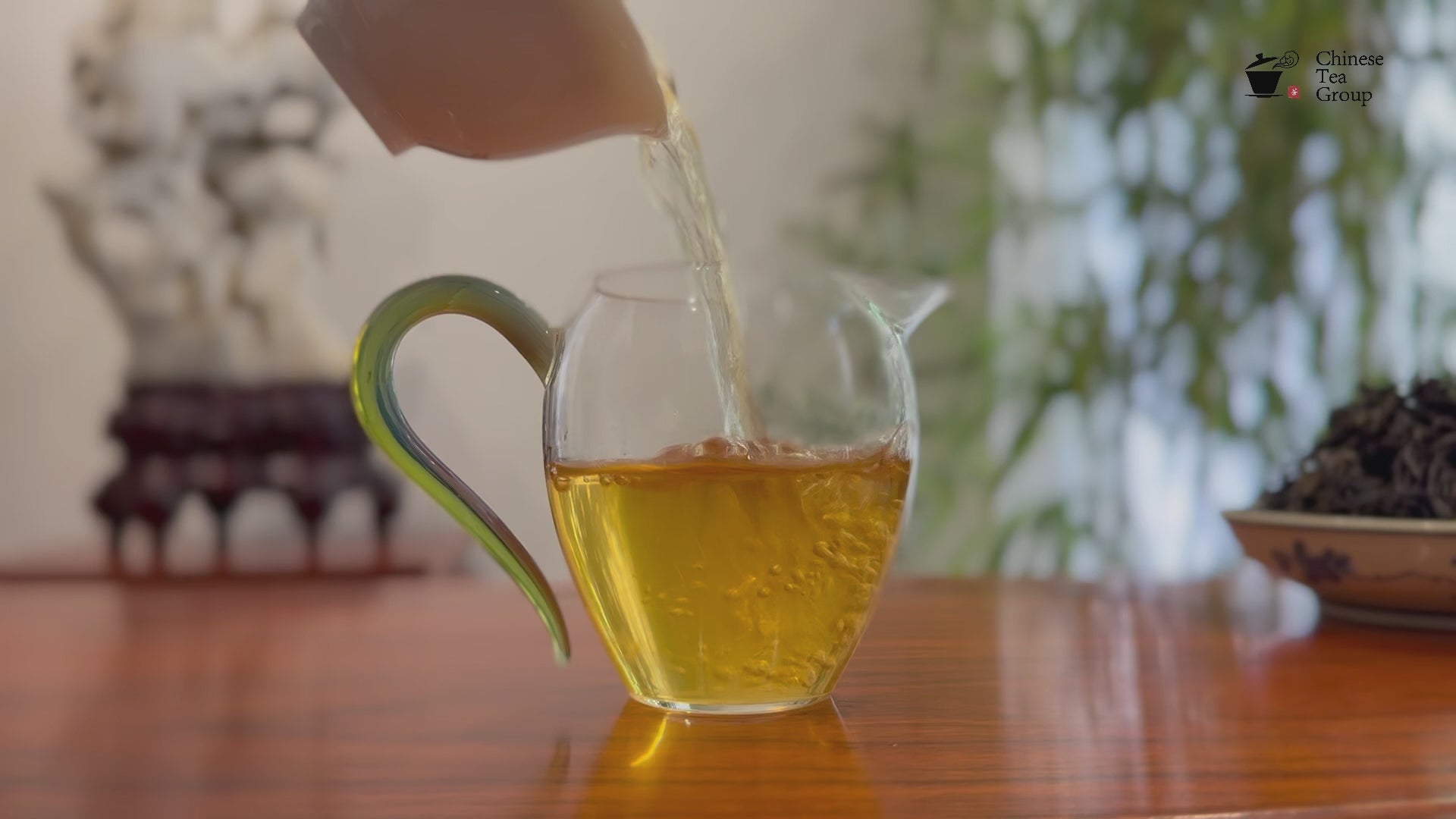 Yunnan Green Tea - Spring Harvest, freshly brewed tea liquor at Chinese Tea Group in China