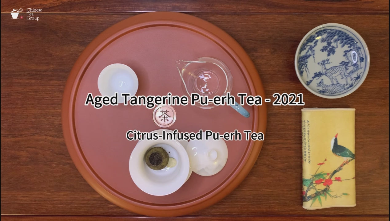 Aged Tangerine Pu-erh Tea – 2021 brewed using Gongfu tea method