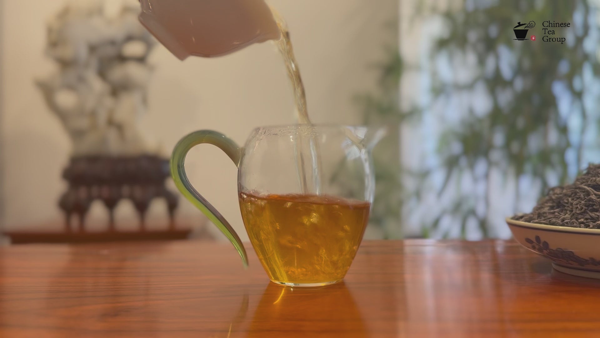 Spring Wild Green Tea - 2023 Premium, freshly brewed tea liquor at Chinese Tea Group in China