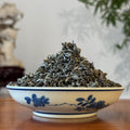 Rich Loose Leaf Green Tea Spring Harvest 2026 dry leaves sample showing detailed texture