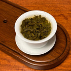 Rich Loose Leaf Green Tea Spring Harvest brewing in Chinese restaurant