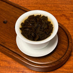 Shui Xian Oolong Tea (Shui Hsien / Narcissus) Gongfu brewing showing traditional tea art steps