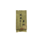 Close-up of individual tea bag packaging of Dan Cong Oolong Gongfu Tea Sachets, emphasizing fine design