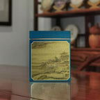 Yunnan Loose Leaf Raw Pu-erh Tea Gift Box – 2017 Aged with elegant pavilion artwork